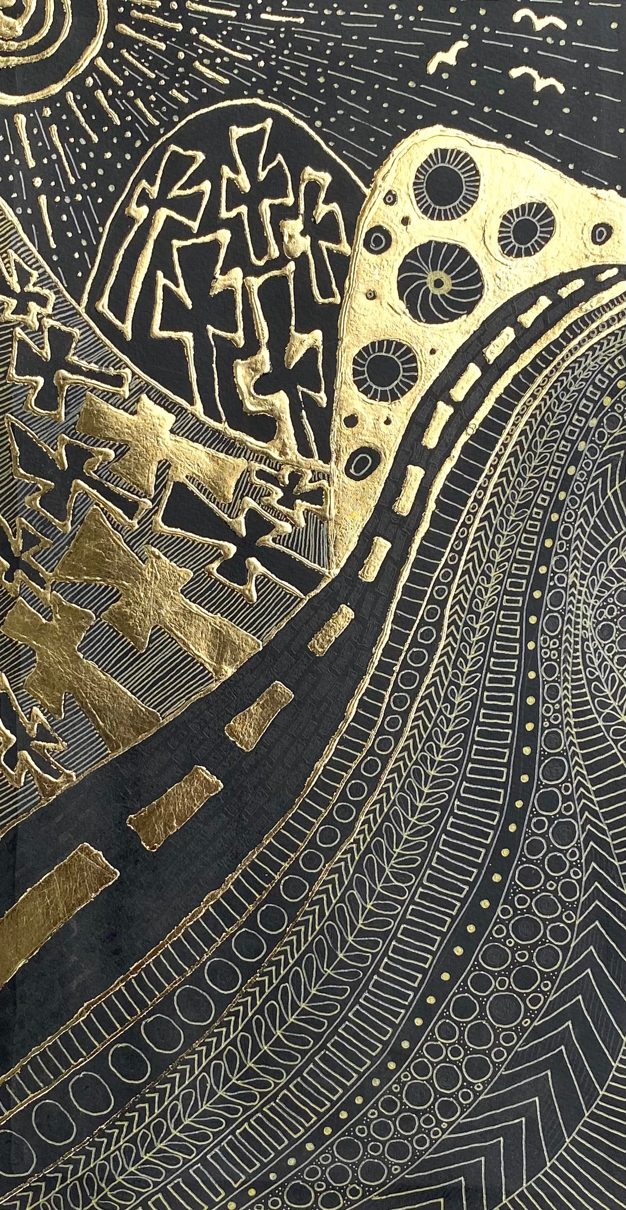 The Crosses on the Hill - Original Artwork